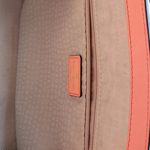NEW KATE SPADE BOND STREET FLO CORAL PEACH 2 TONE SATCHEL HANDBAG CROSSBODY - Picture 12 of 13